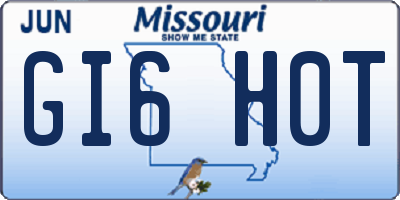MO license plate GI6H0T