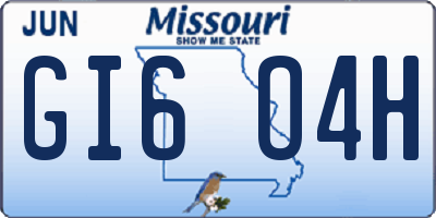 MO license plate GI6O4H