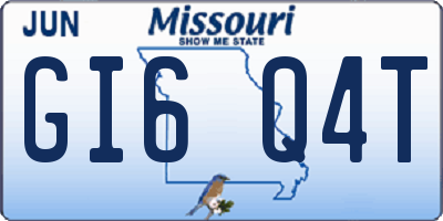MO license plate GI6Q4T