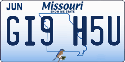 MO license plate GI9H5U