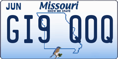 MO license plate GI9Q0Q