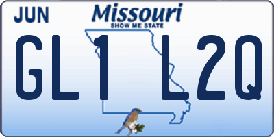 MO license plate GL1L2Q