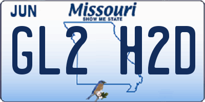 MO license plate GL2H2D