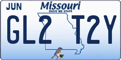MO license plate GL2T2Y