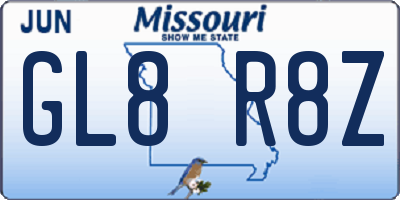 MO license plate GL8R8Z