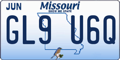MO license plate GL9U6Q