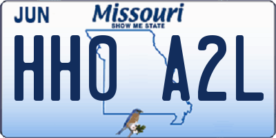 MO license plate HH0A2L