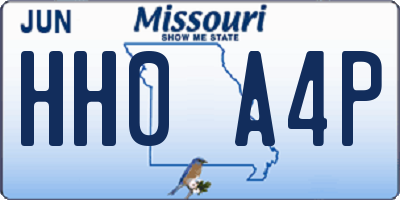 MO license plate HH0A4P