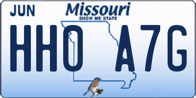 MO license plate HH0A7G