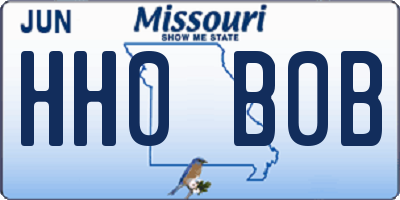 MO license plate HH0B0B