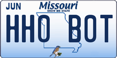 MO license plate HH0B0T