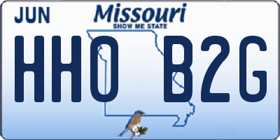 MO license plate HH0B2G