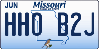 MO license plate HH0B2J