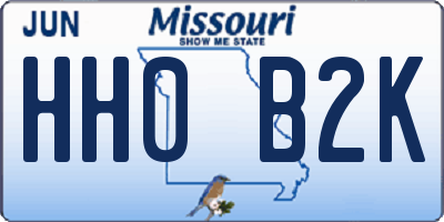 MO license plate HH0B2K