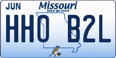 MO license plate HH0B2L