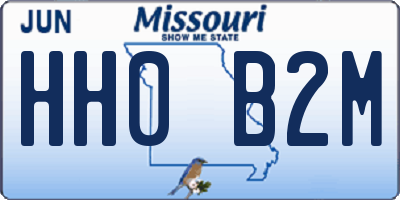 MO license plate HH0B2M
