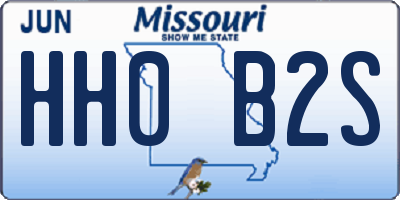 MO license plate HH0B2S