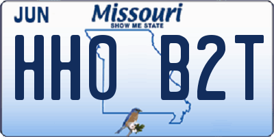 MO license plate HH0B2T