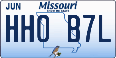 MO license plate HH0B7L