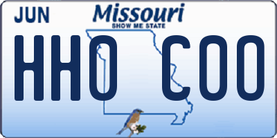 MO license plate HH0C0O