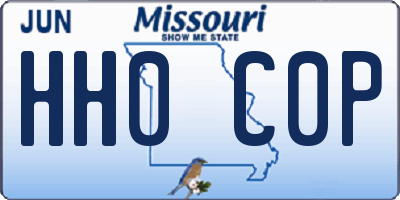 MO license plate HH0C0P