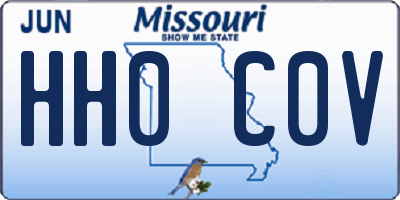 MO license plate HH0C0V