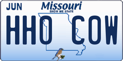 MO license plate HH0C0W