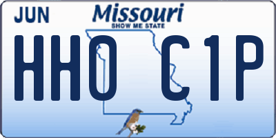 MO license plate HH0C1P