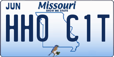 MO license plate HH0C1T