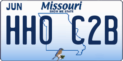 MO license plate HH0C2B