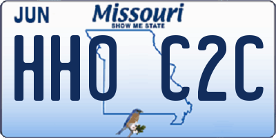 MO license plate HH0C2C