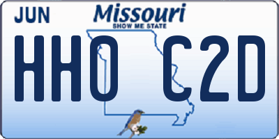 MO license plate HH0C2D