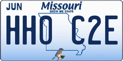 MO license plate HH0C2E