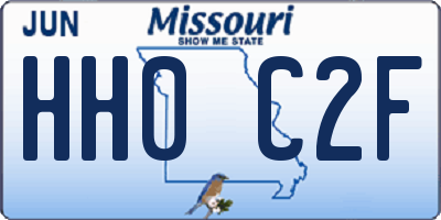 MO license plate HH0C2F