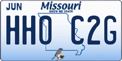MO license plate HH0C2G