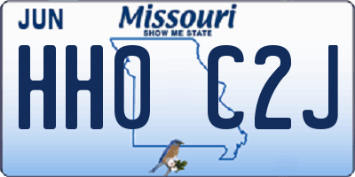 MO license plate HH0C2J