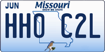 MO license plate HH0C2L