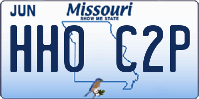 MO license plate HH0C2P