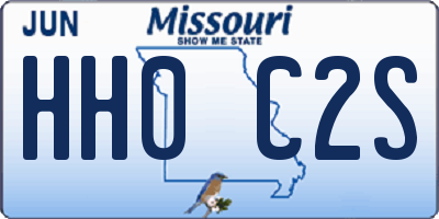MO license plate HH0C2S