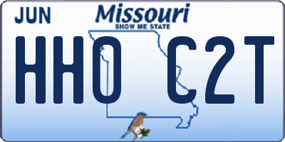 MO license plate HH0C2T