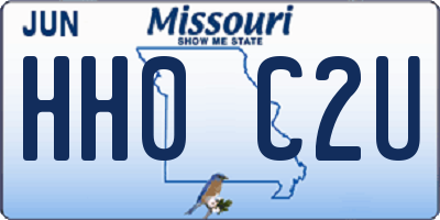 MO license plate HH0C2U