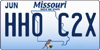 MO license plate HH0C2X
