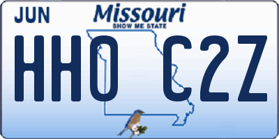 MO license plate HH0C2Z