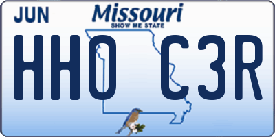 MO license plate HH0C3R