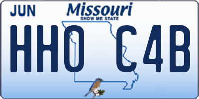 MO license plate HH0C4B