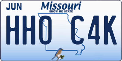 MO license plate HH0C4K