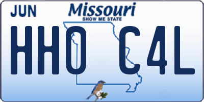 MO license plate HH0C4L