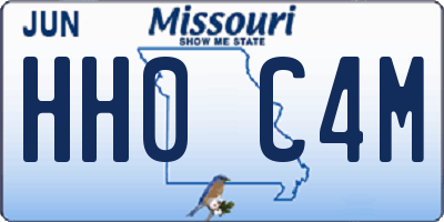 MO license plate HH0C4M