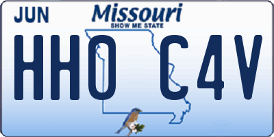 MO license plate HH0C4V