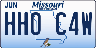 MO license plate HH0C4W